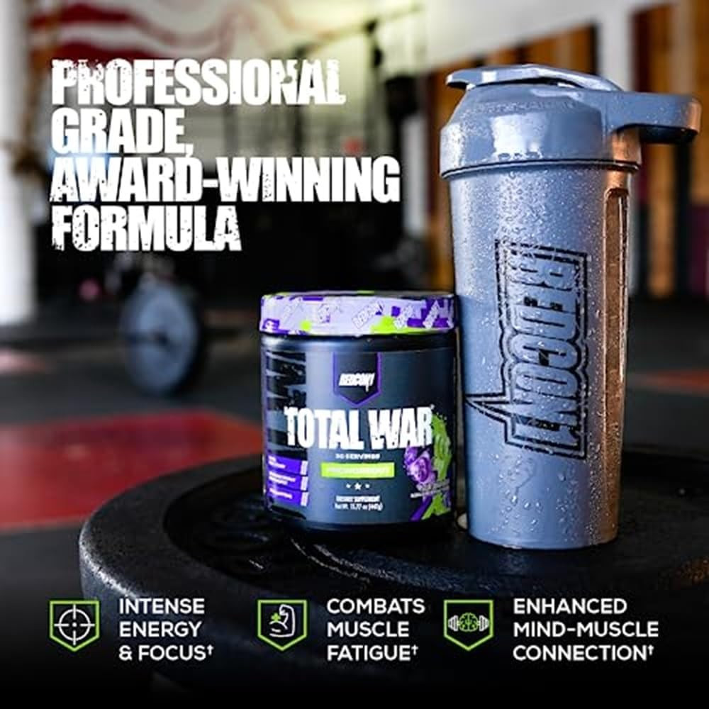 Total War Pre Workout, Tiger’S Blood – L Citrulline, Malic Acid, Green Tea Leaf