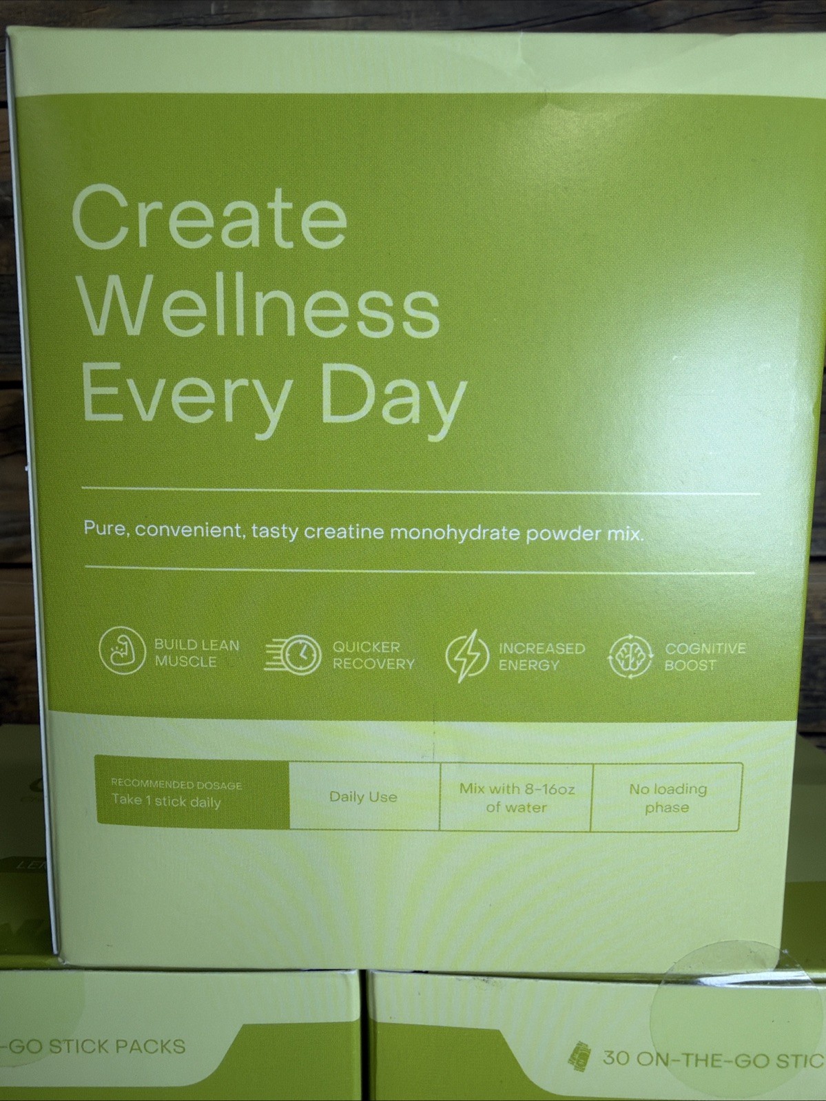 Create Creatine Monohydrate Powder Lemon Lime Dietary Supplement (3 Box lot)