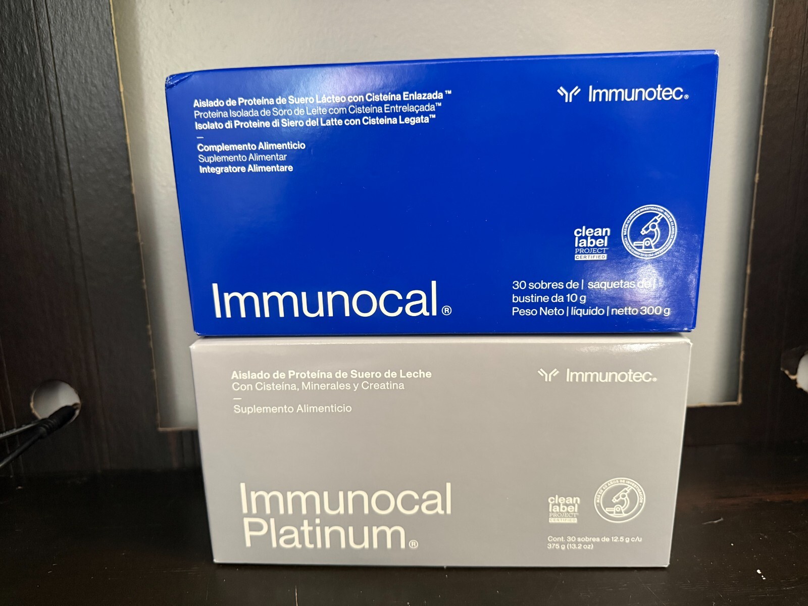 1 Immunocal Classic & 1 Platinum : 2 BOXES – 60 Pouches NEW DEAL!