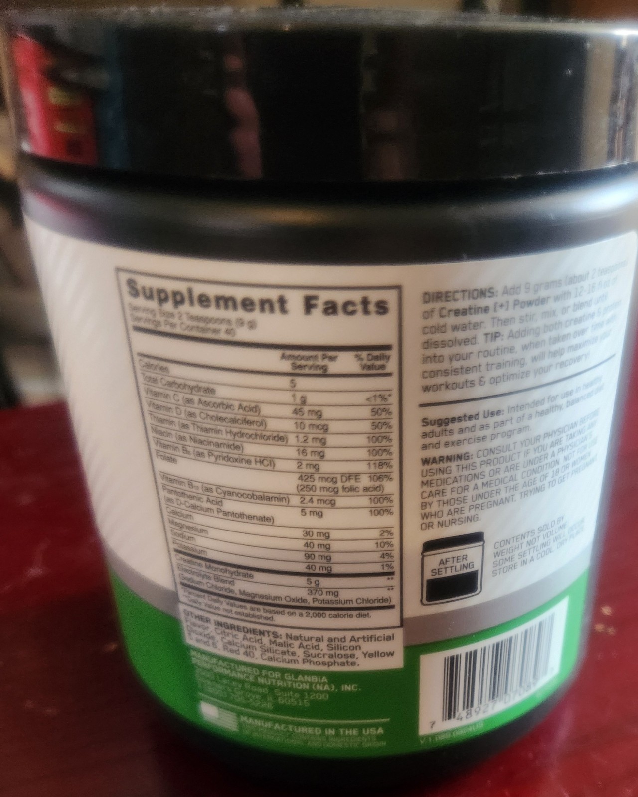 Optimum Nutrition Creatine [+] Powder | 5g Creatine, 3-in-1 Formula. 40 servings