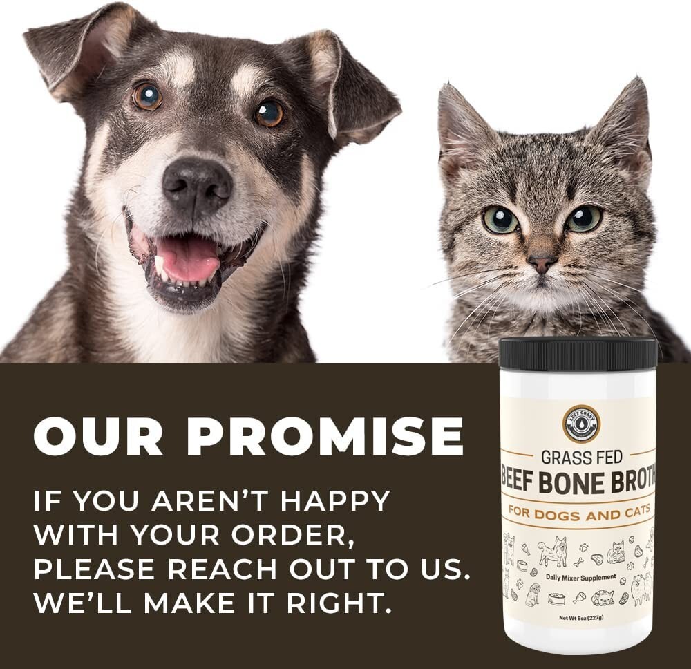Left Coast Beef Bone Broth Powder for Dogs and Cats | Grass-fed Bone Broth, 8oz