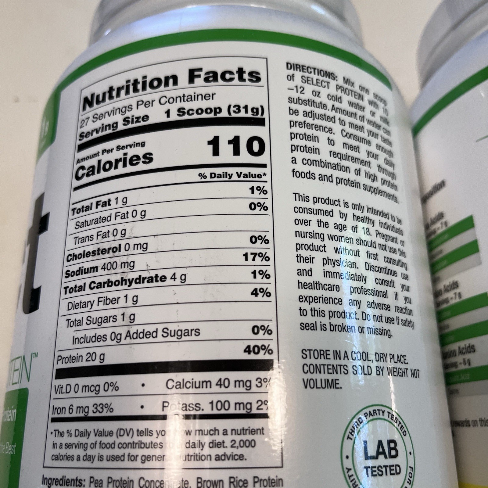 PEScience Select Protein 27 Serving Peanut Butter Delight Sealed Lot Of 2