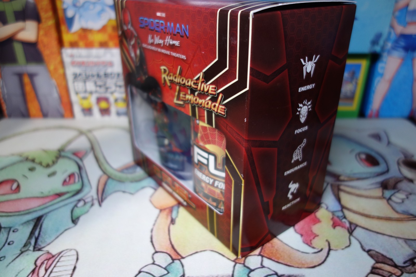 Spiderman No Way Home Red and Blue G fuel Collector’s Box Brand New On Hand!