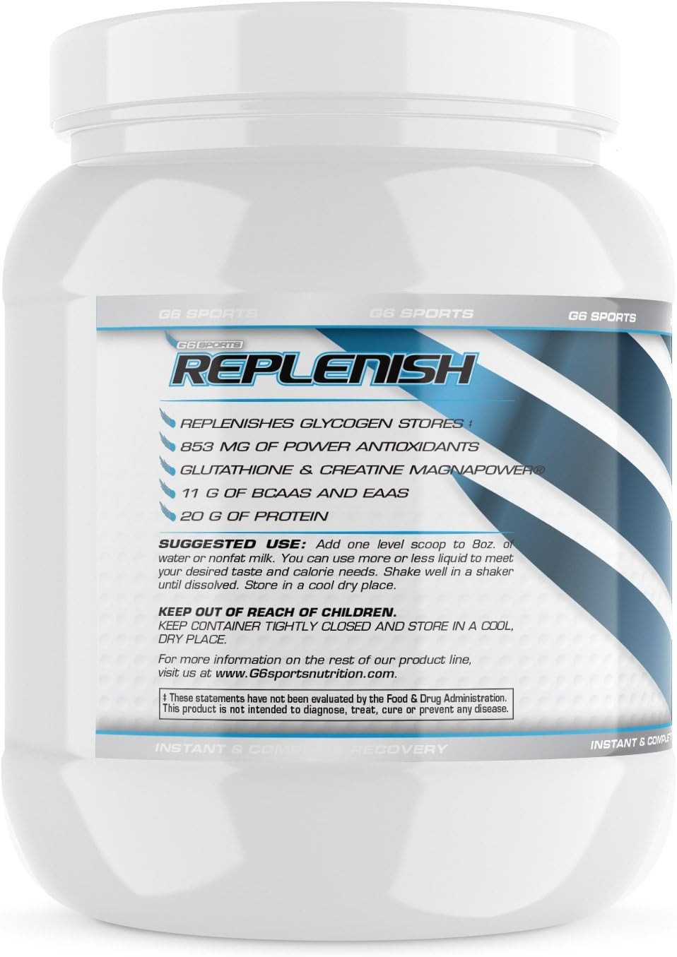 Nutrition Replenish Instant & Complete Recovery (Post Workout Formula, 11G of Bc