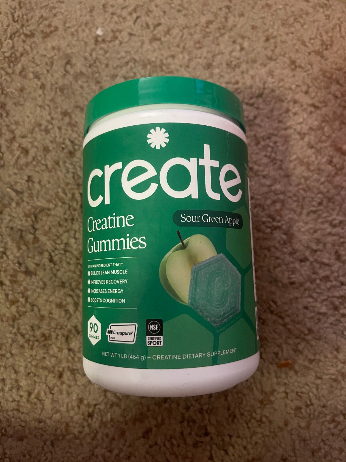 Create Creatine Gummies Monohydrate 5g Muscle Growth Recovery Strength New