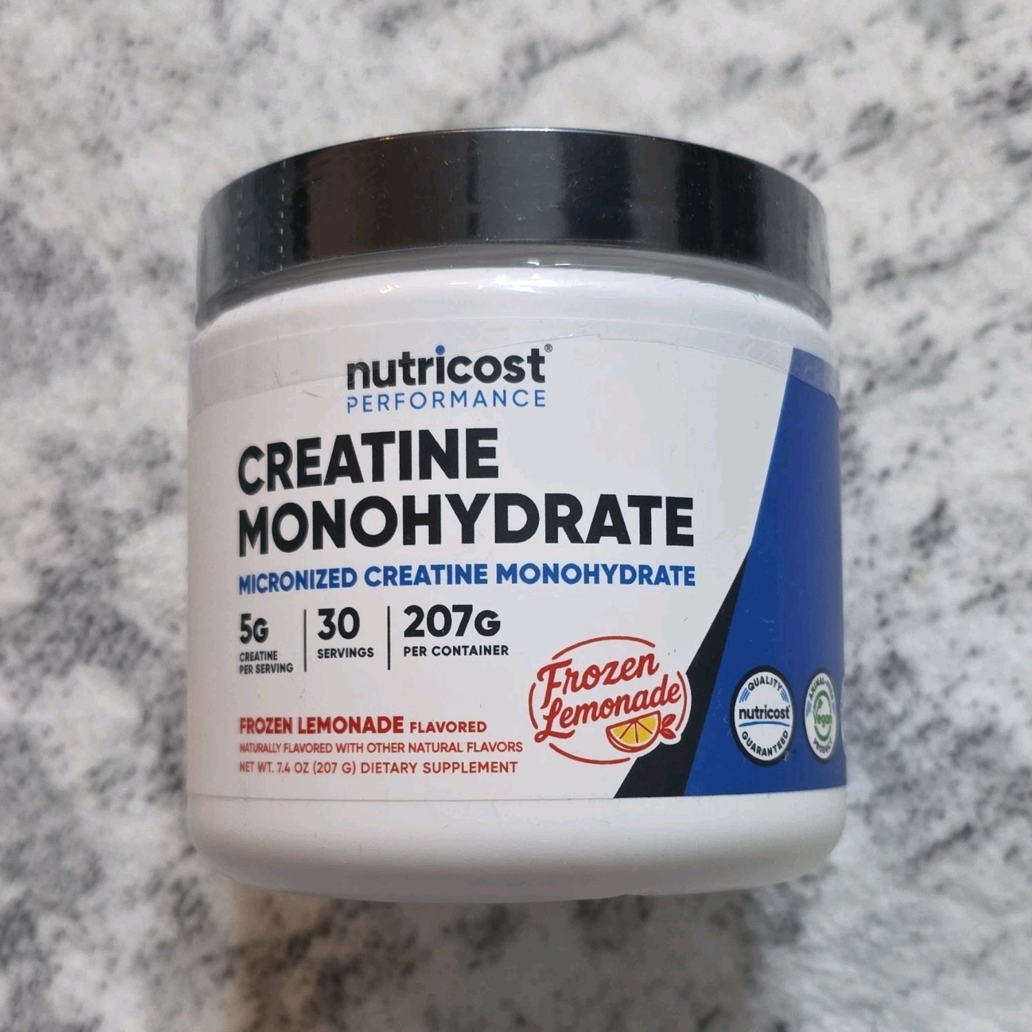 Nutricost Creatine Monohydrate Powder Frozen Lemonade 207g