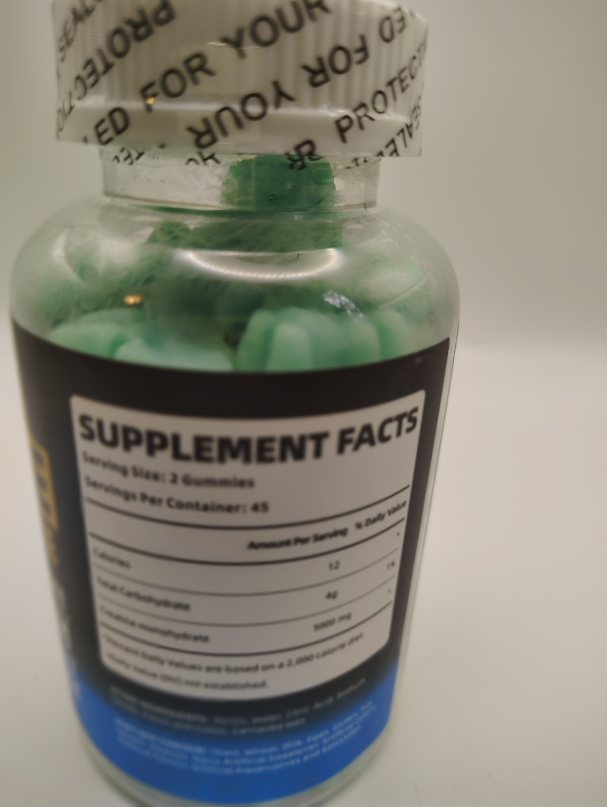 Happyummmm Creatine Monohydrate 500mg 90 Gummies Blueberry Exp 09/2026