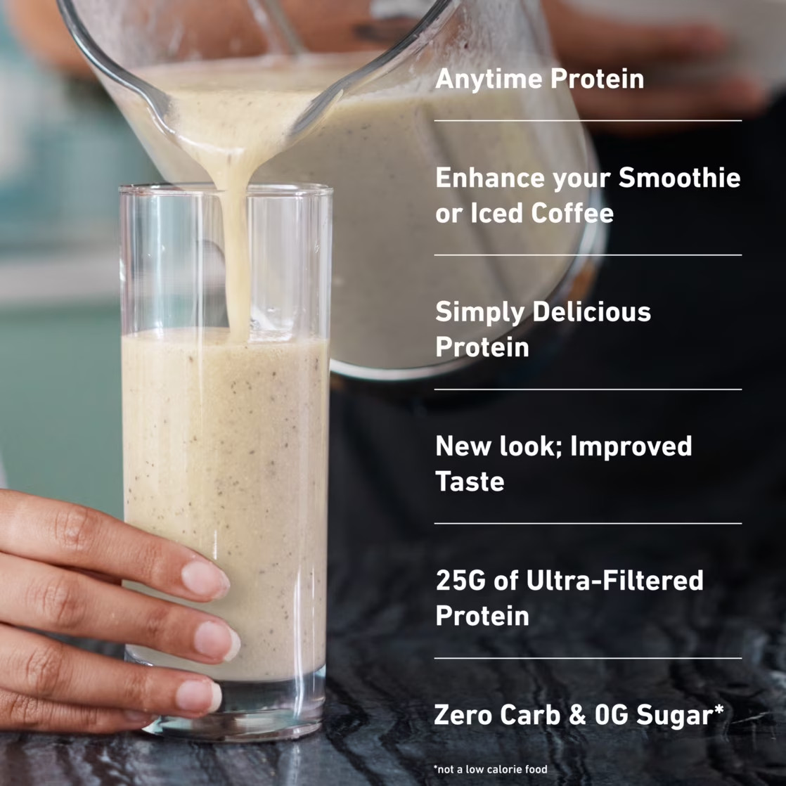 Zero Carb 100% Whey Protein Isolate Vanilla Protein Powder, 25G, 15 Servings