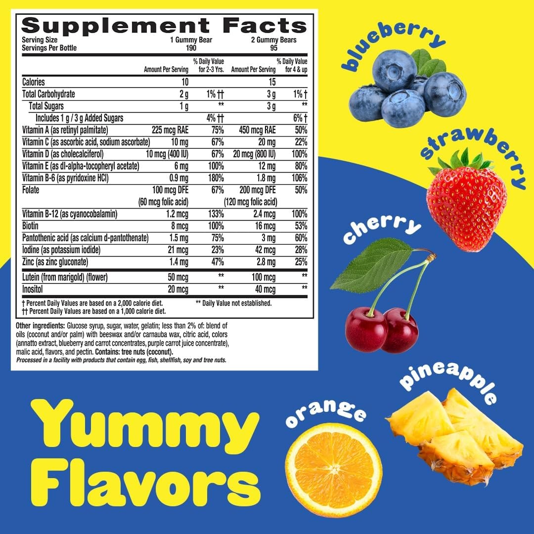 Naturally Sourced Vitamin C & D Immune Support Daily Gummies (190pk)