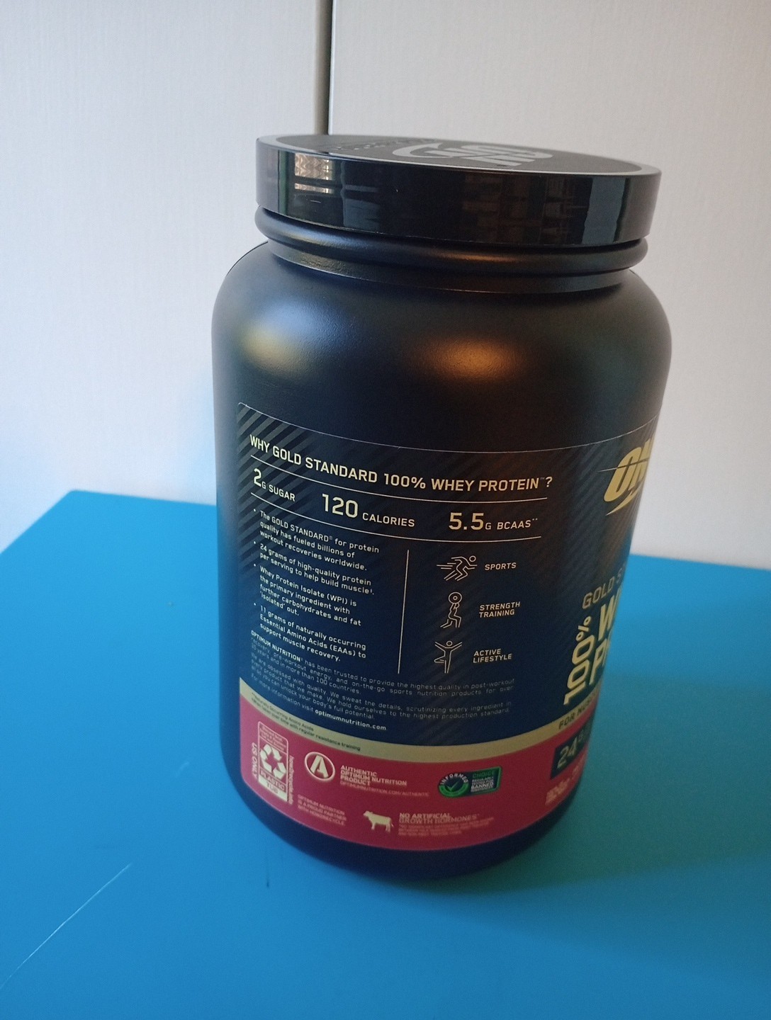 Optimum Nutrition Gold Standard 100% Whey Protein Powder – Vanilla Ice Cream…