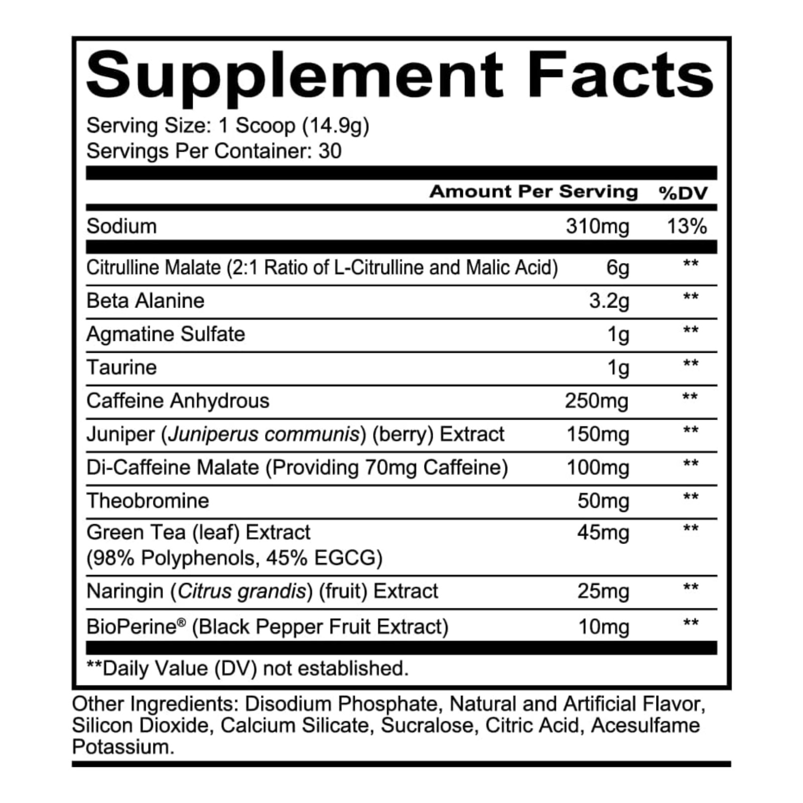 Total War Preworkout – Contains 320Mg Of Caffeine From Green Tea, Junipe