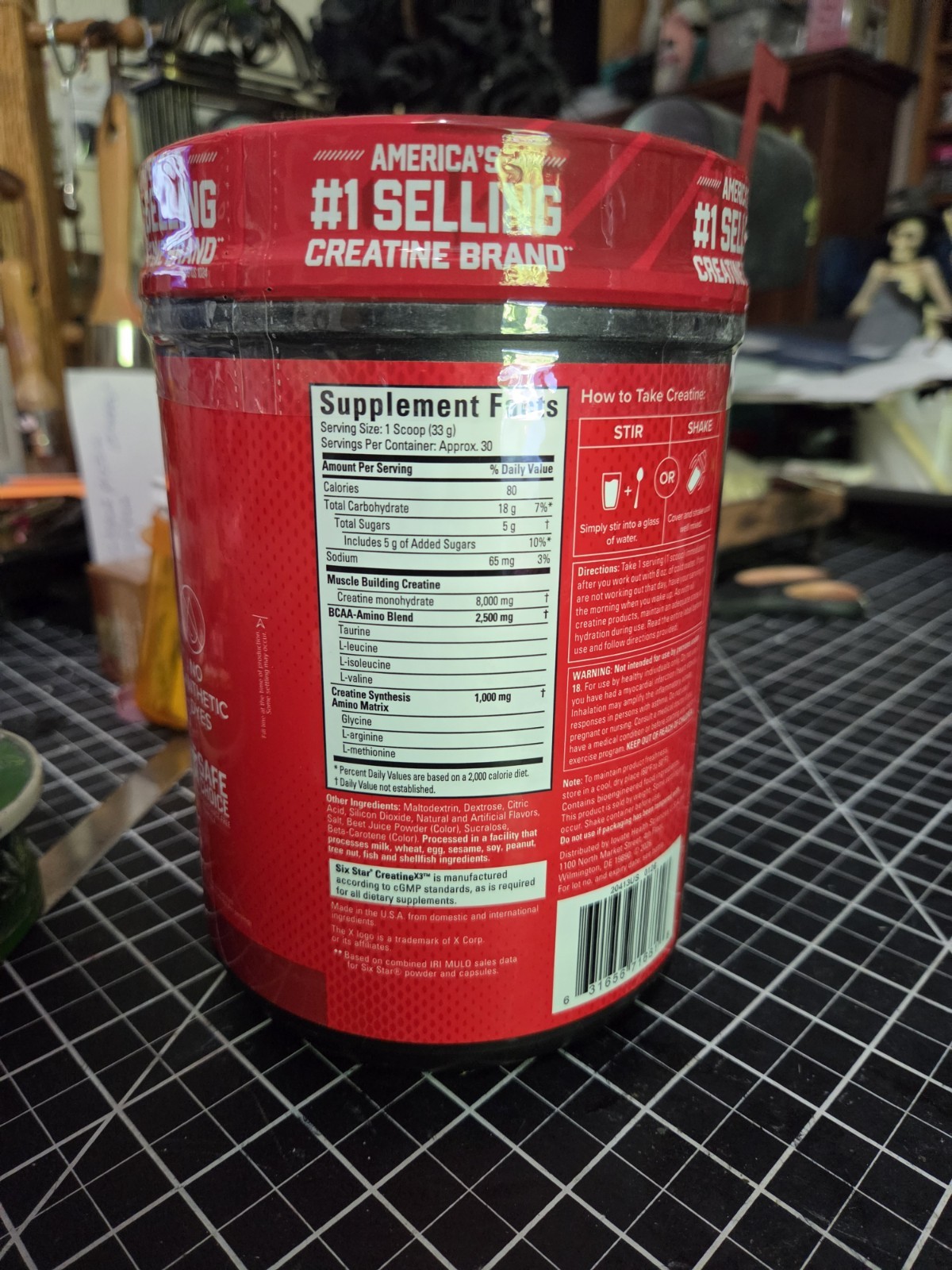 Six Star Pro Nutrition Creatine X3 Powder Fruit Punch 2.18 lbs