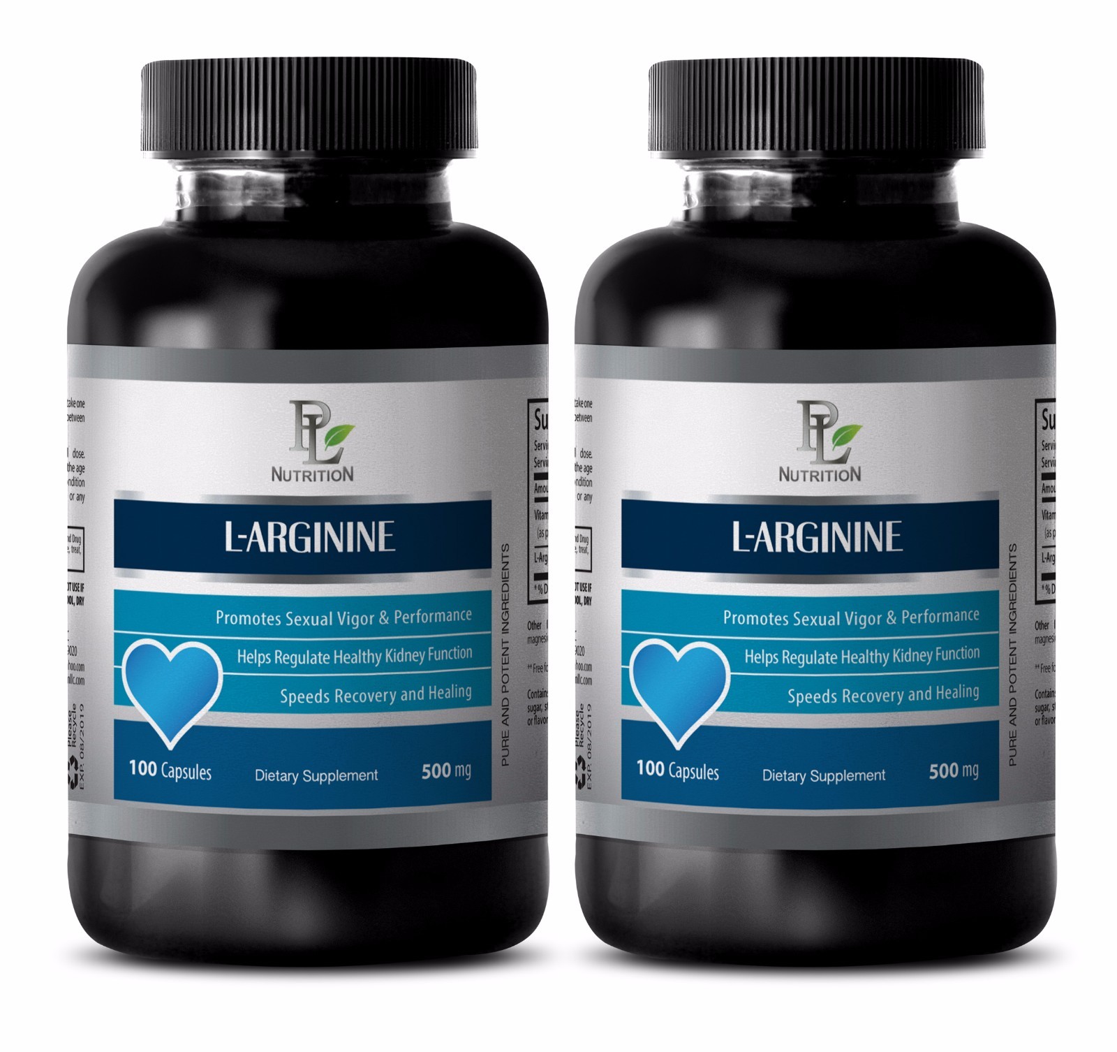 Libido herbs – L-ARGININE 500MG – l-arginine grape – 200 Capsules 2 Bottles