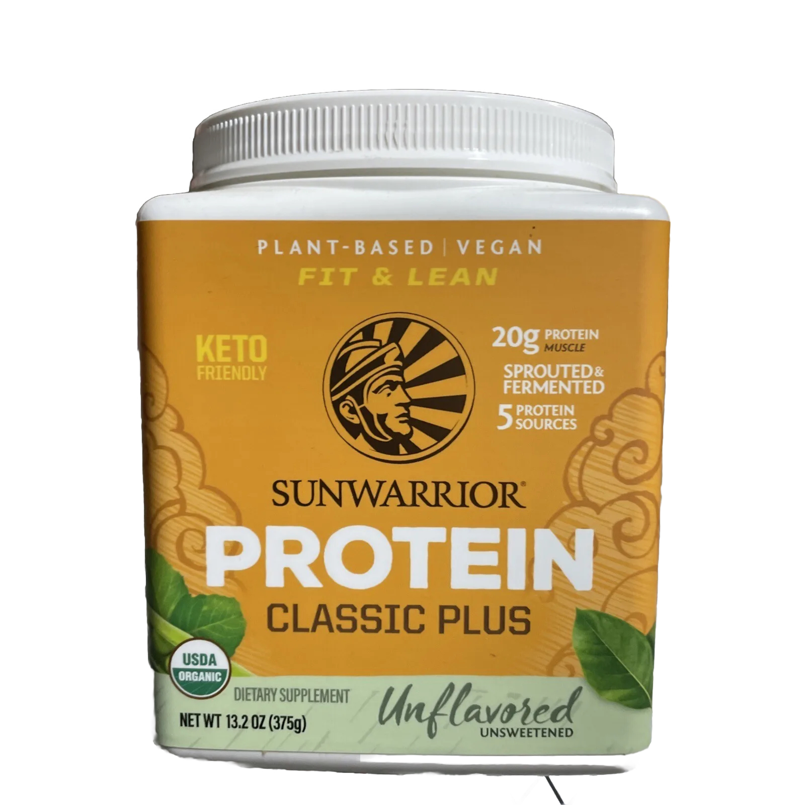 Sunwarrior Classic Plus, Vegan Protein Powder with Unflavored And Unsweetened
