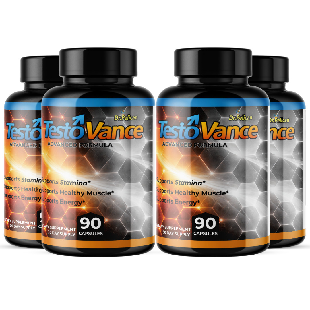 TestoVance- Bodybuilding & Men’s Health Support- 4 Bottles- 360 Capsules