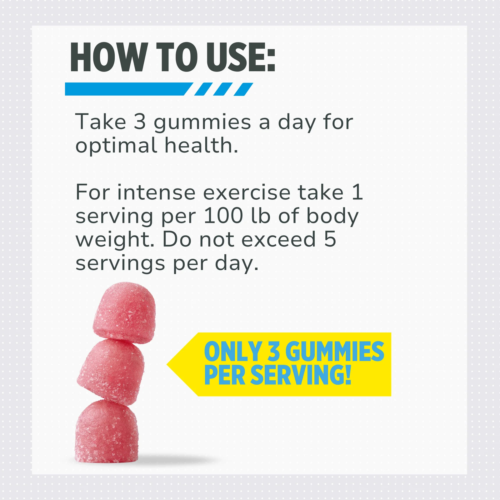 Creatine Hcl Gummies, Sour Berry Zing Flavor, Supports Muscle & Brain Health, 60