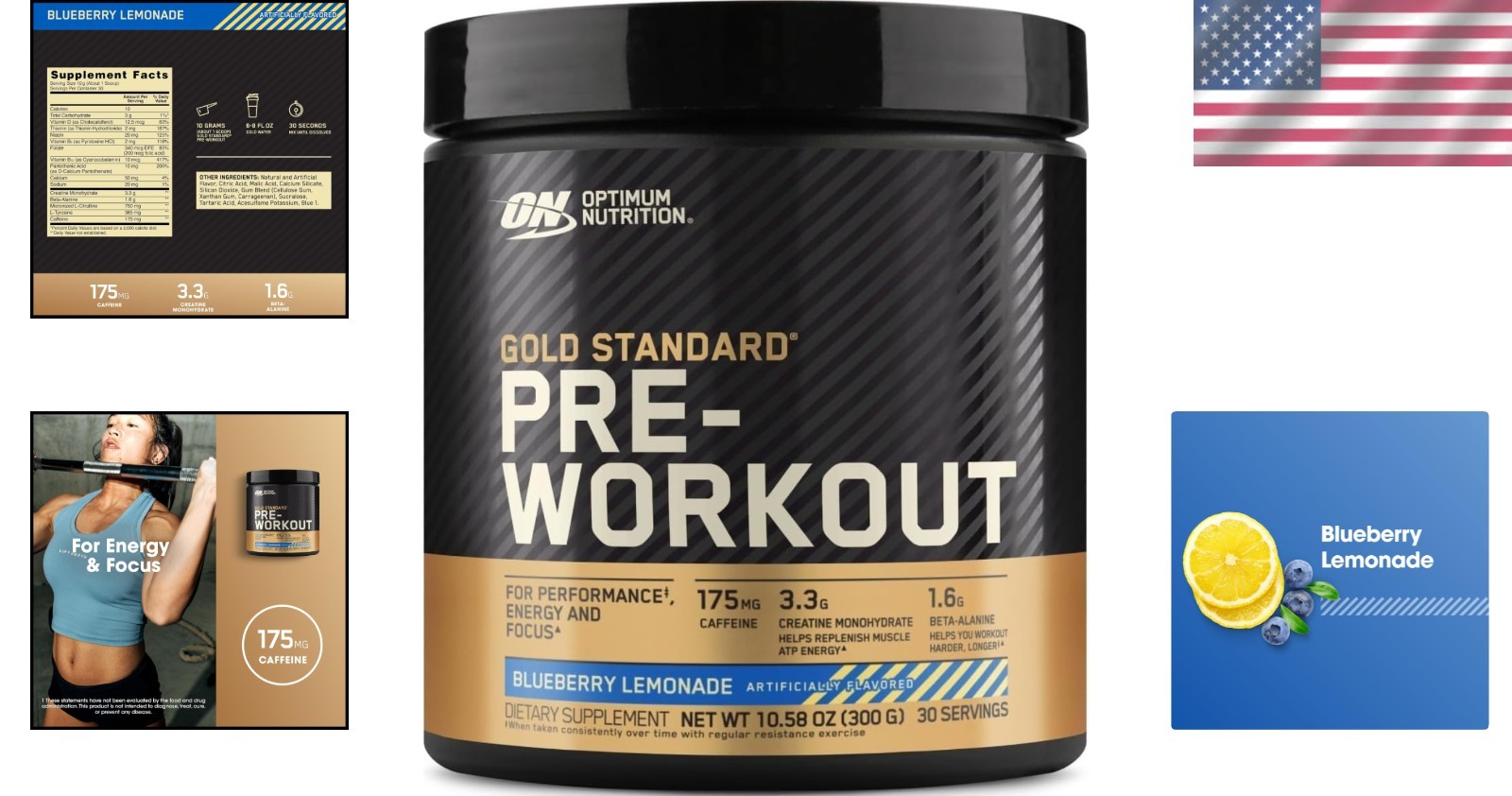 Vitamin D Infused Gold Standard Pre-Workout – 30 Servings, Creatine & Caffeine