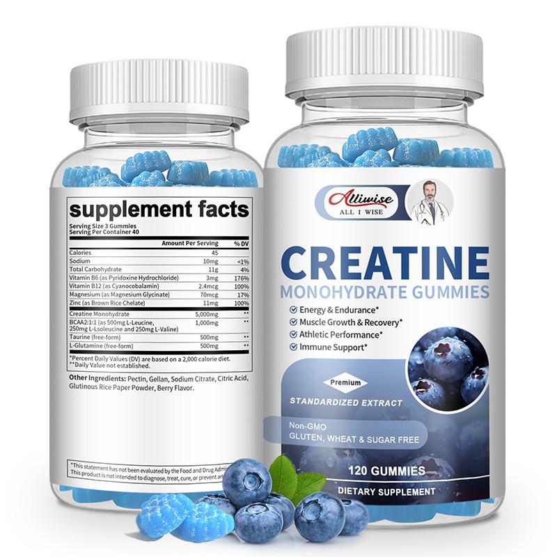 Creatine Monohydrate Gummies – Increase Strength and Build Muscle