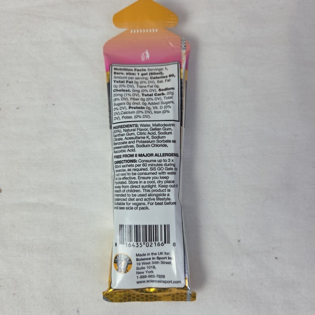 30 Pack Science in Sport Energy Gel SIS Isotonic Gel, 22g carbs TUTTI FRUTTI