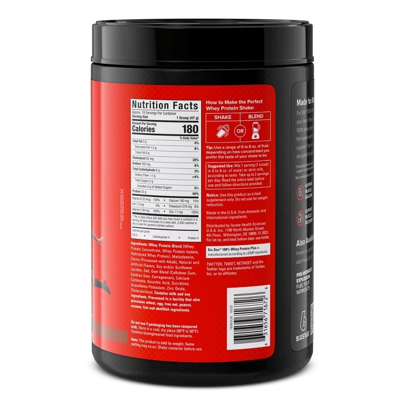 100% Whey Protein Plus – Triple Chocolate: Gluten-Free Muscle Growth Powder