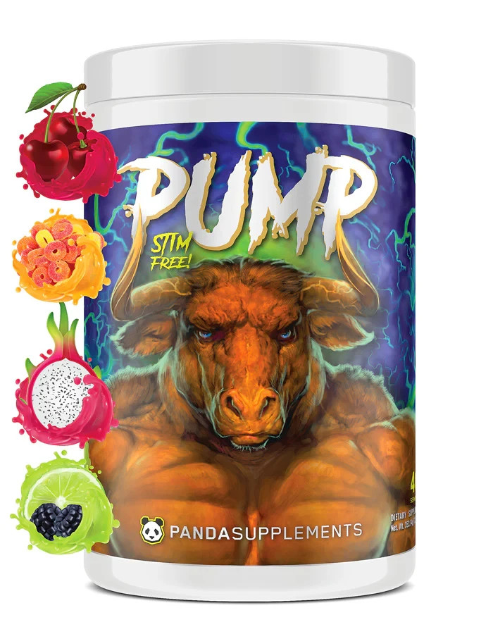 Panda Supps PUMP STIM FREE PRE WORKOUT – FREE SHIPPING