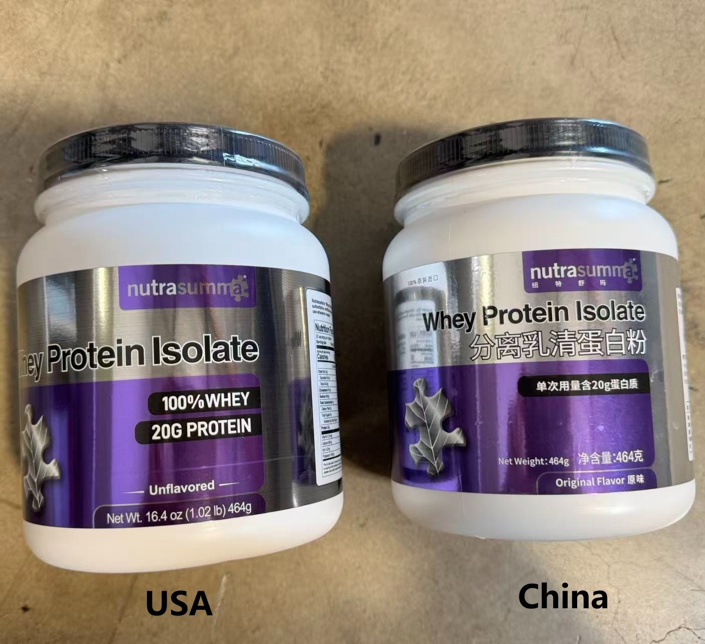 Nutrasumma Whey Protein Isolate 1.02lb (464g) Unflavored