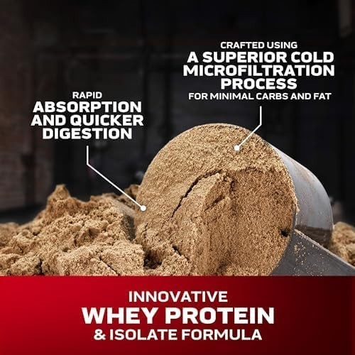 Whey Protein Isolate Vanilla Cream 2LB – 24g Protein for Muscle Recovery
