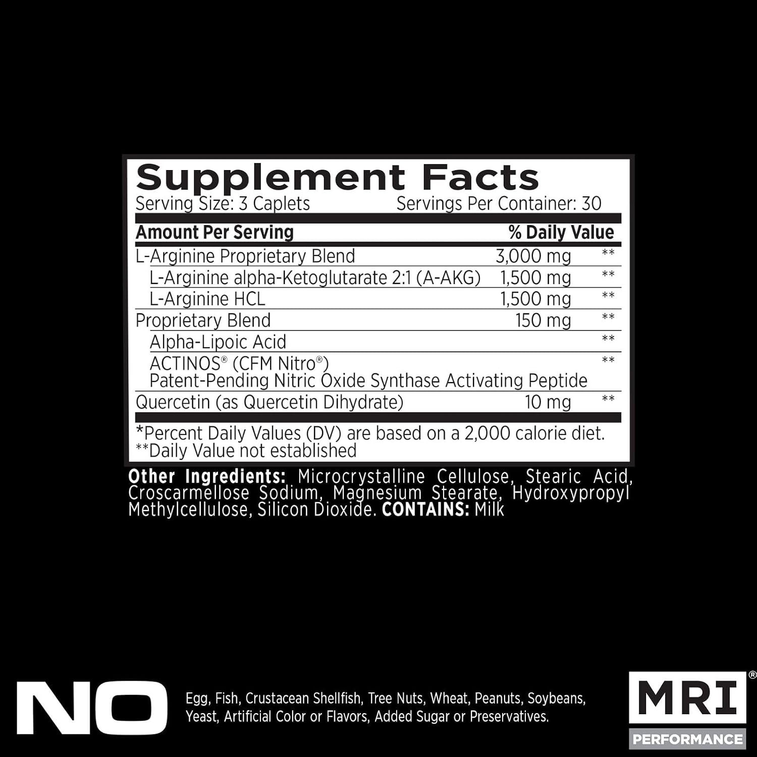 Boost Blood Flow with Performance NO2 – 90 Caplets of 3,000mg L-Arginine Formula