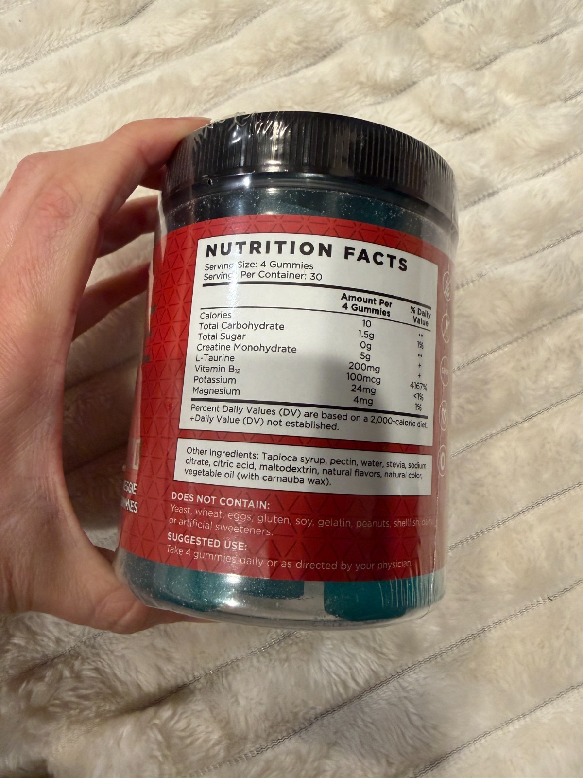 Dralot 99.99% Creatine Monohydrate Gummies 120ct Raspberry Sealed exp 2027