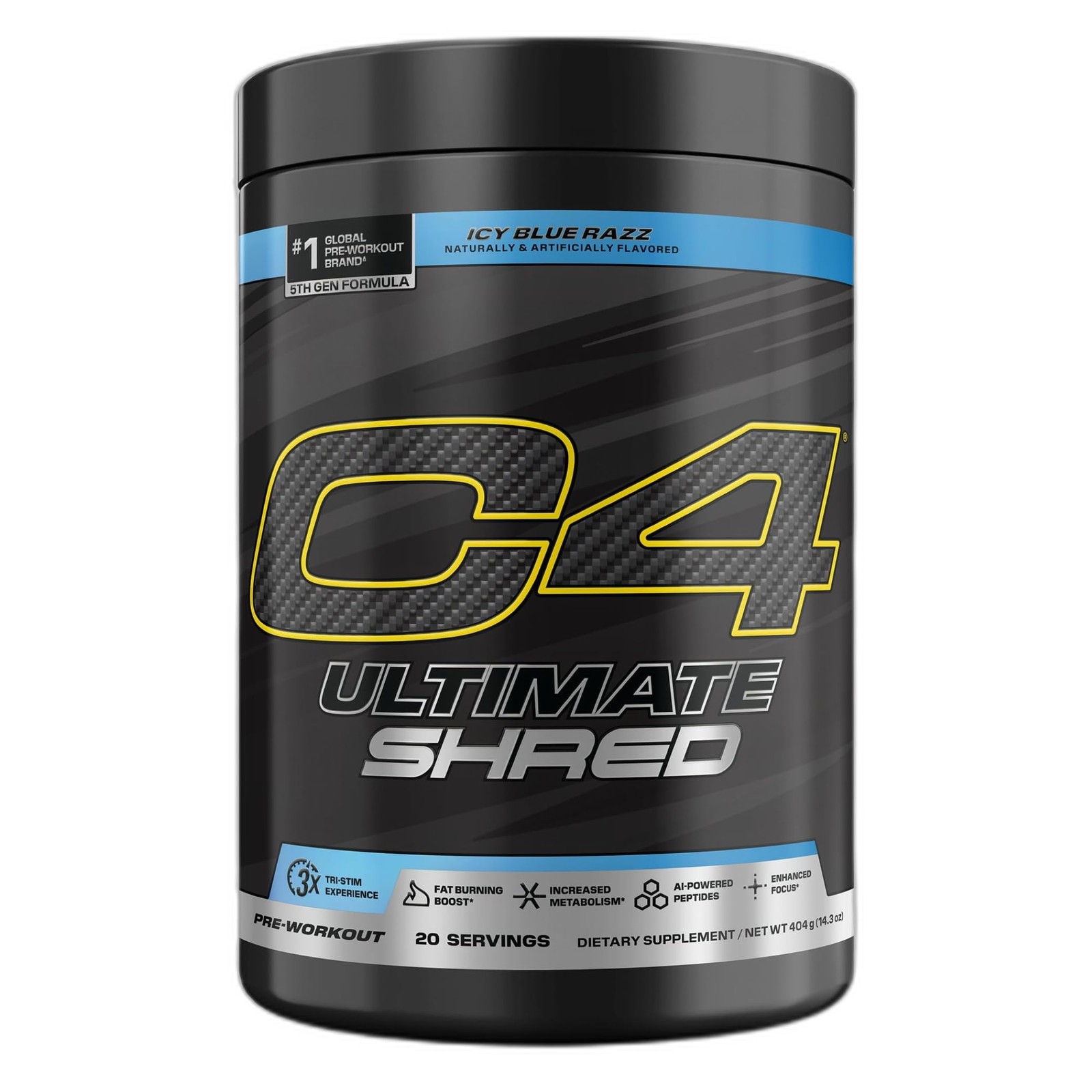 Cellucor C4 Ultimate Shred Pre Workout Powder, Fat Burner for Men & Women, We…