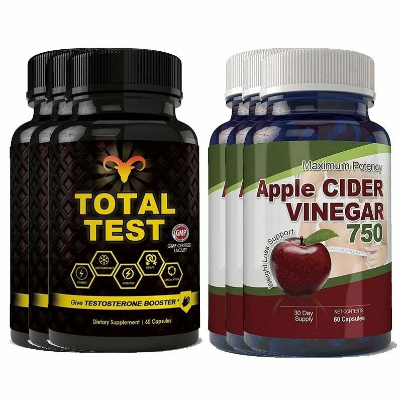 Male Sexual Stamina Booster Apple Cider Weight Loss Combo Caps Free Shipping