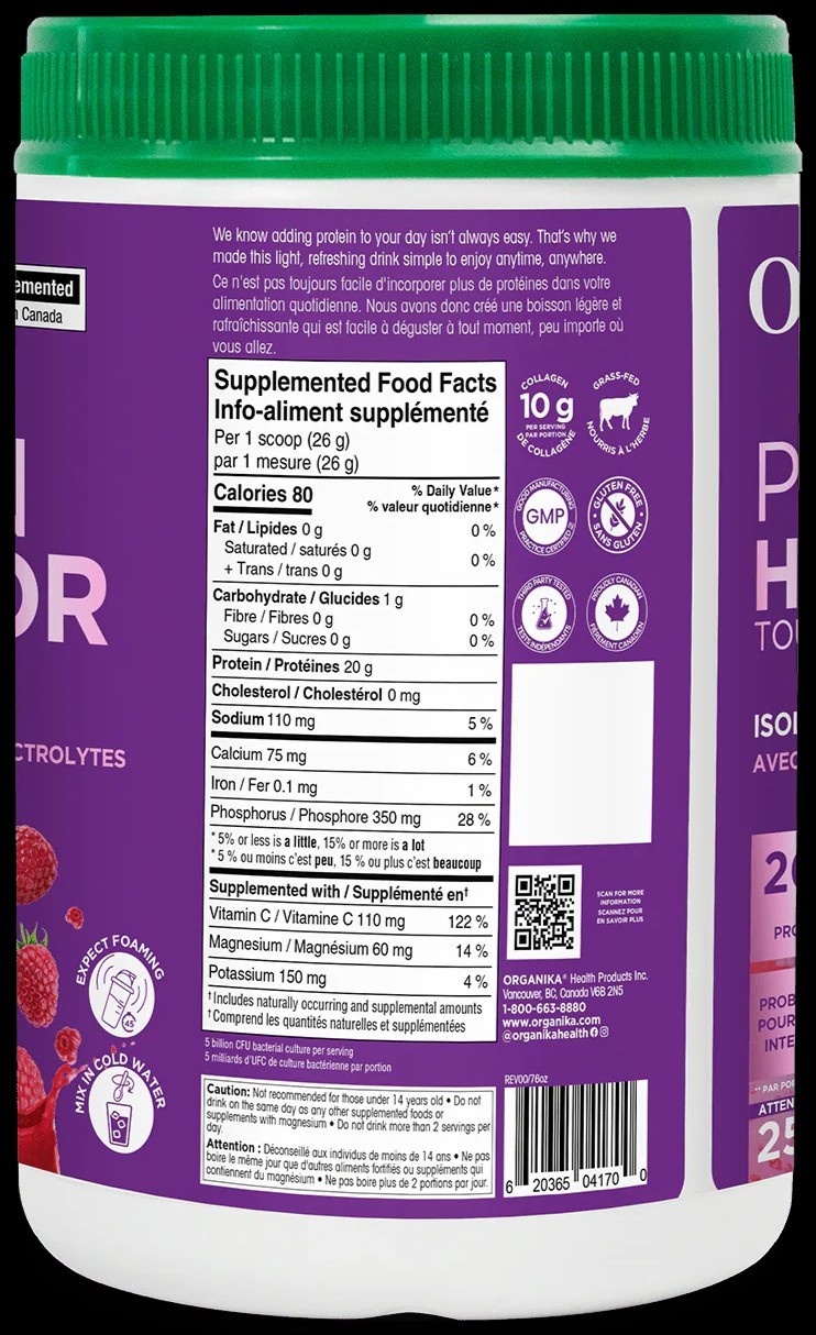 Organika Clear Whey Isolate Protein Hydrator 2-Pack 50 Servings 2 Flavors