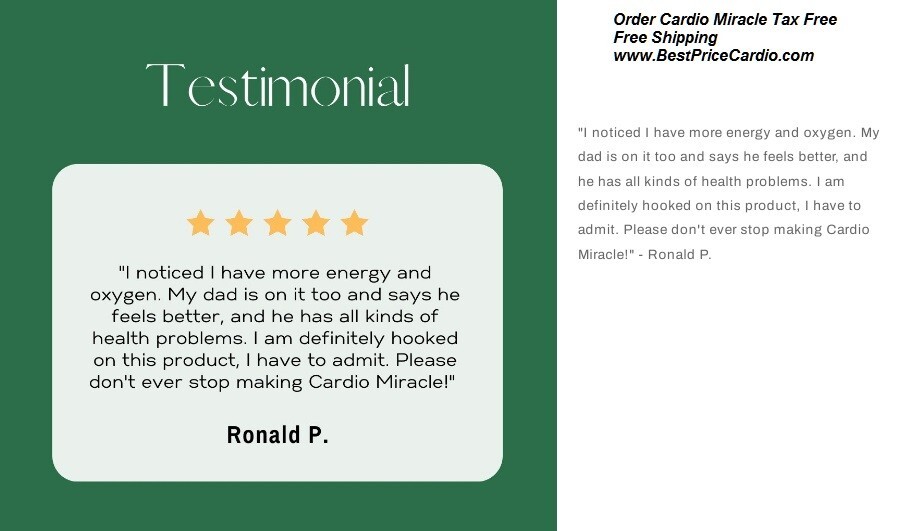 cardio miracle tm (90) A+++ rated seller, Fast shipping 12/2025