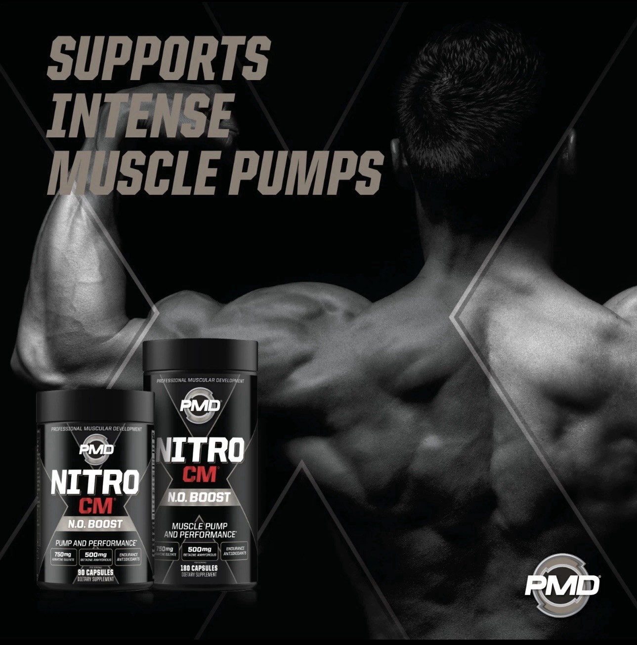 NITRO CM – Nitric Oxide Formula for Muscle Pumps & Performance – (90 Capsules) ✅