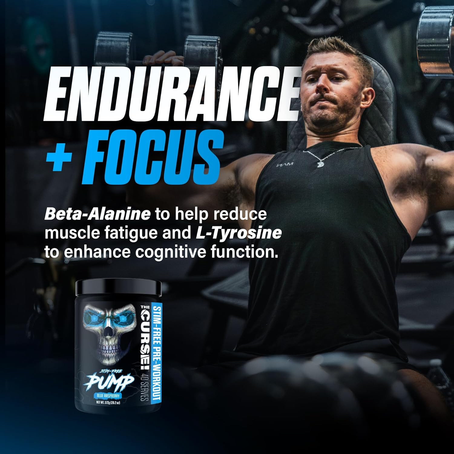 JNX SPORTS The Curse! Pump Pre Workout Powder – Stim-Free Pre Workout