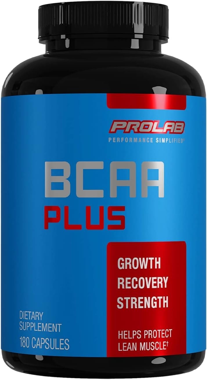 BCAA Plus Capsules – 180 Count for Optimal Muscle Recovery & Lean Muscle Support