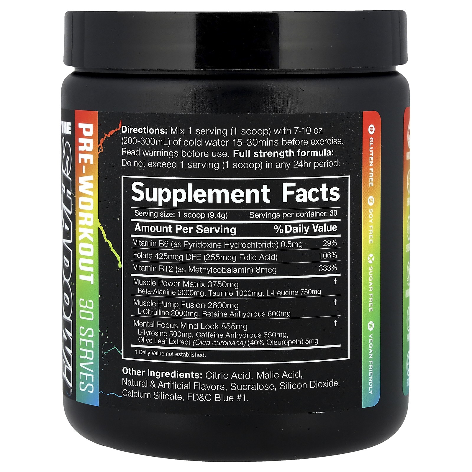 The Shadow!®, Pre-Workout, Sour Candy, 9.9 oz (282 g)