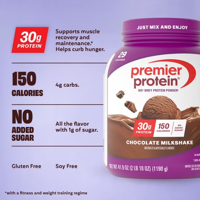 Premier Protein 100% Whey Protein Powder Chocolate 30g Protein 29 Servings