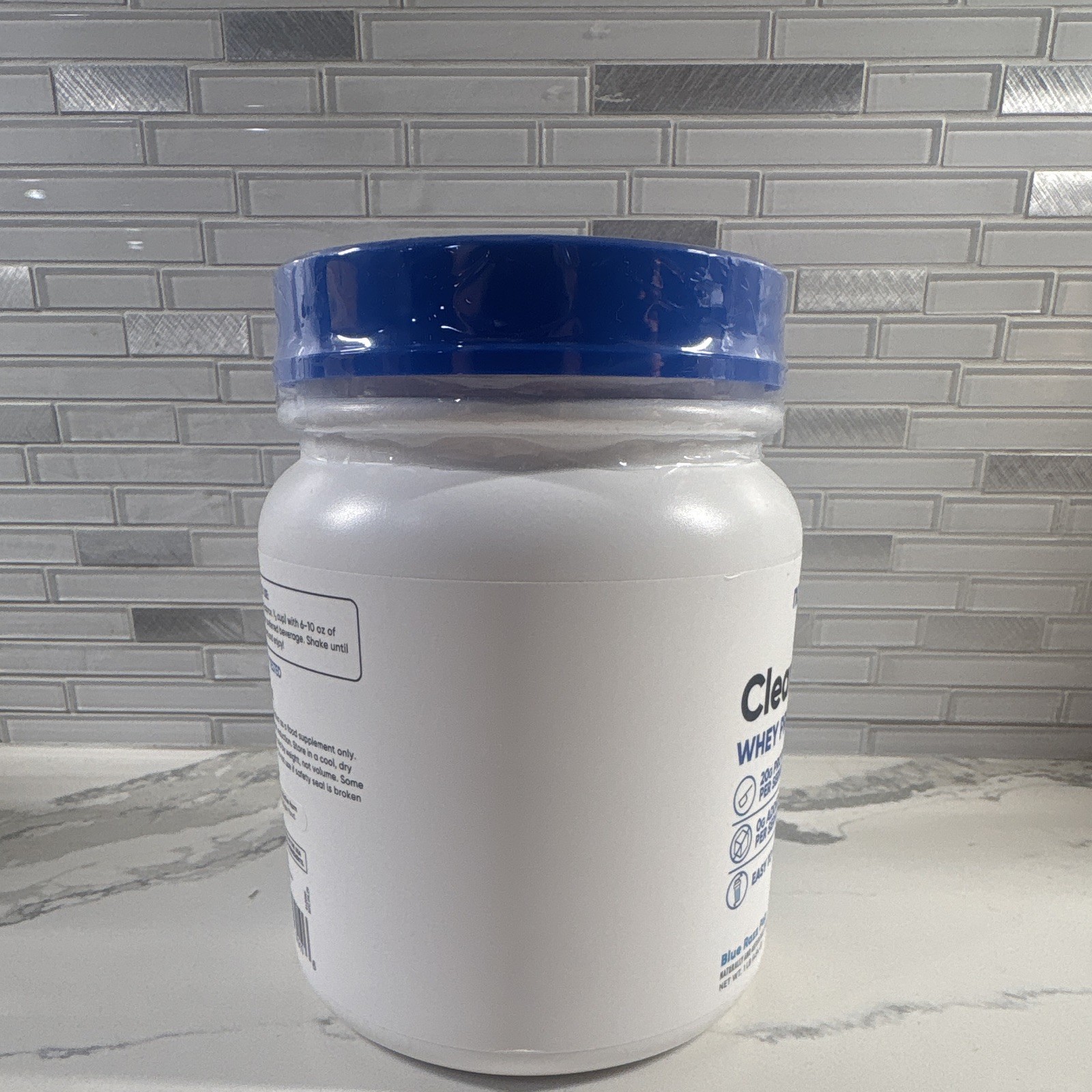 NEW*Nutricost Clear Whey Protein Isolate Blue Razz Pop GMO-Free Gluten-Free 1 lb