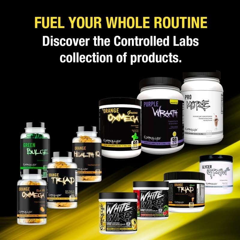 Controlled Labs White Wire High-Stim Pre-Workout 30 Servings 2 Flavors New