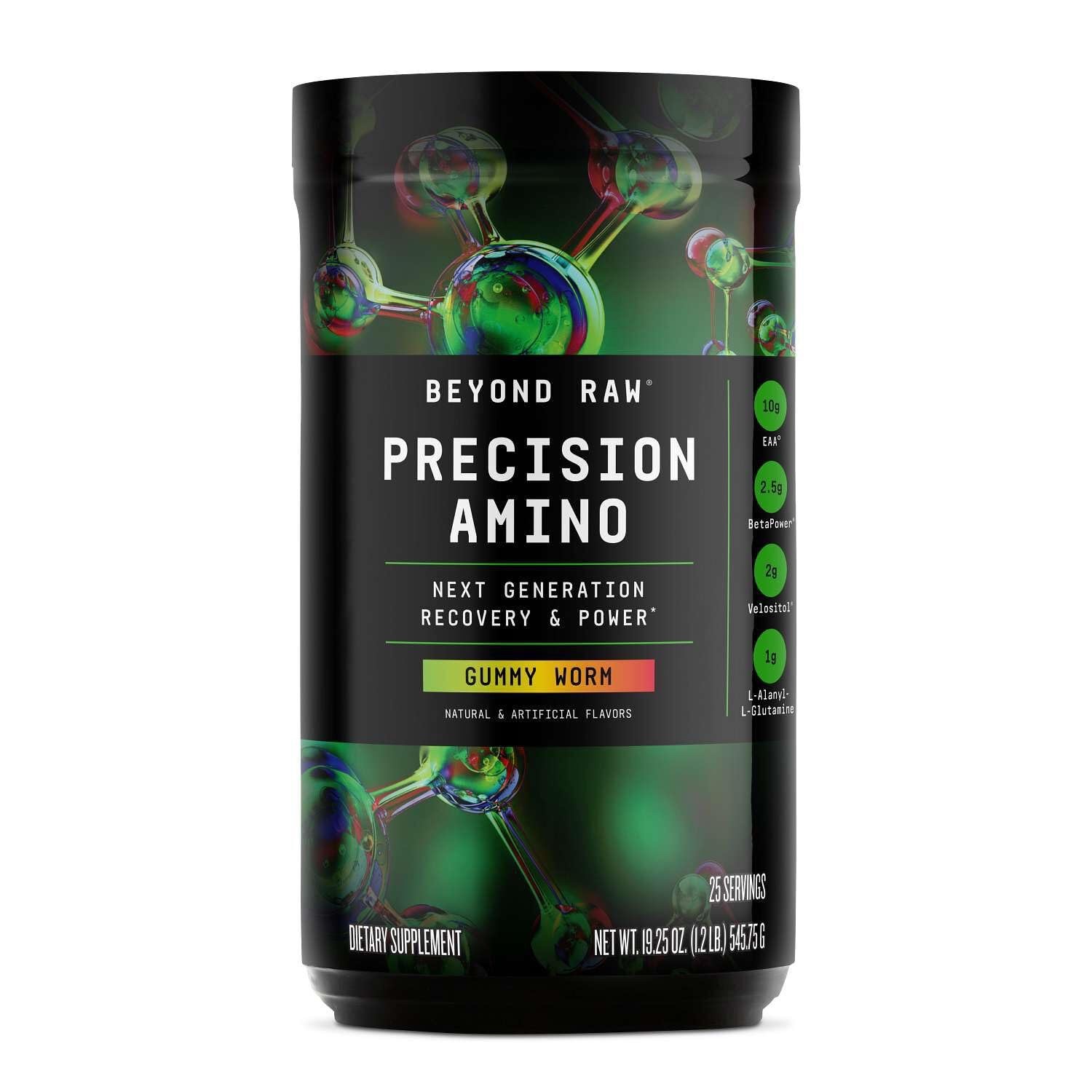 Beyond Raw Precision Amino Gummy Worm EAA Recovery & Power Supplement 25 Serving