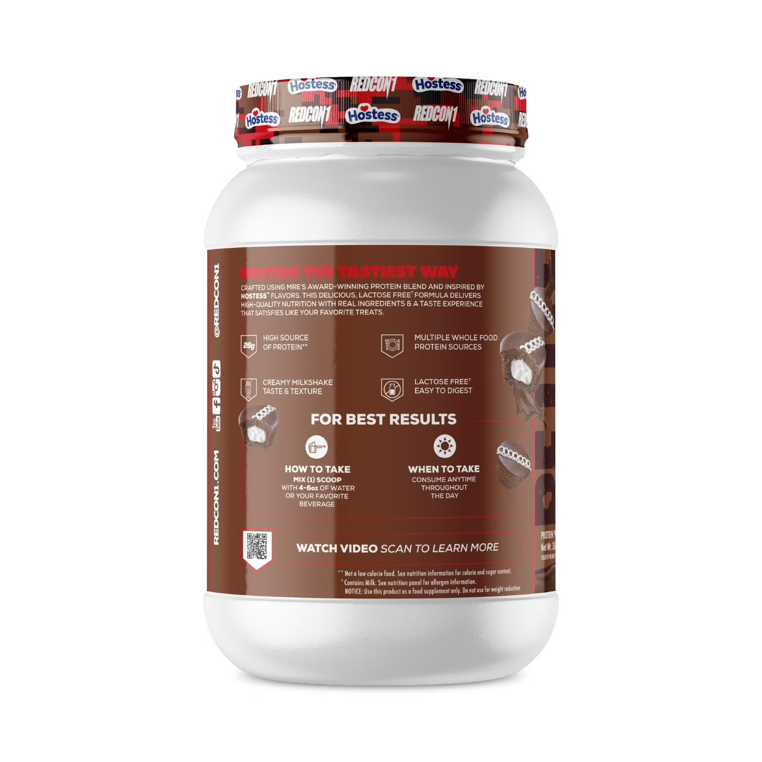 Redcon1 MRE Lite Whole Food Protein Powder – Hostess Cupcakes, 2.2 lbs. LIMITED!