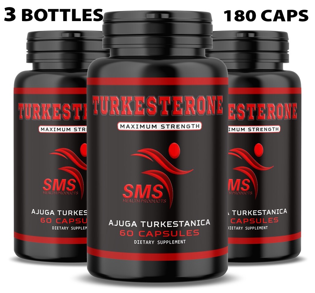 TURKESTERONE 1200mg AKA Ajuga Turkestanica Standardized to 10% 180 Caps Best