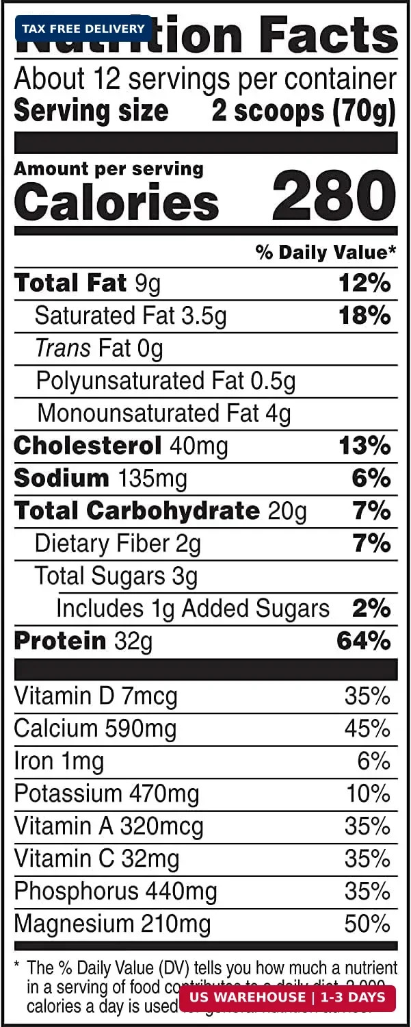 Muscle Milk Genuine Protein Powder, Chocolate, 1.93 Pounds, 13 Servings, 32g Pro