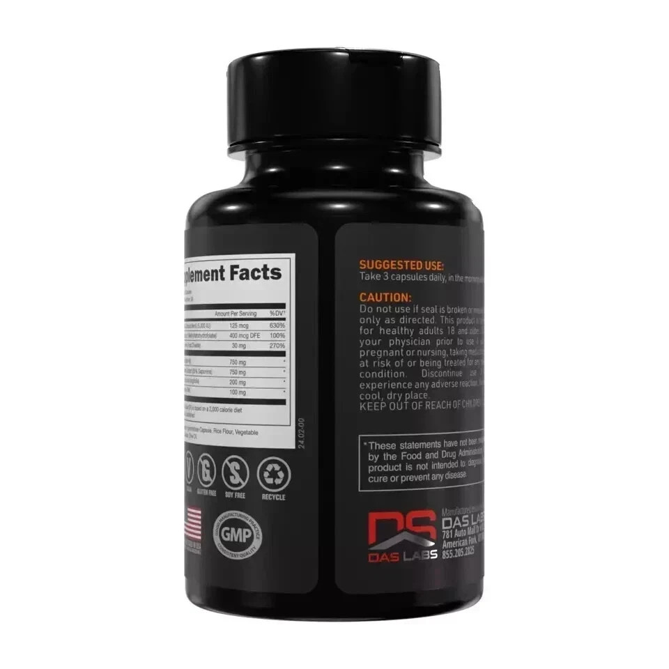 BUCKED UP RUT Testosterone Support Supplement 90 Caps Free Shipping