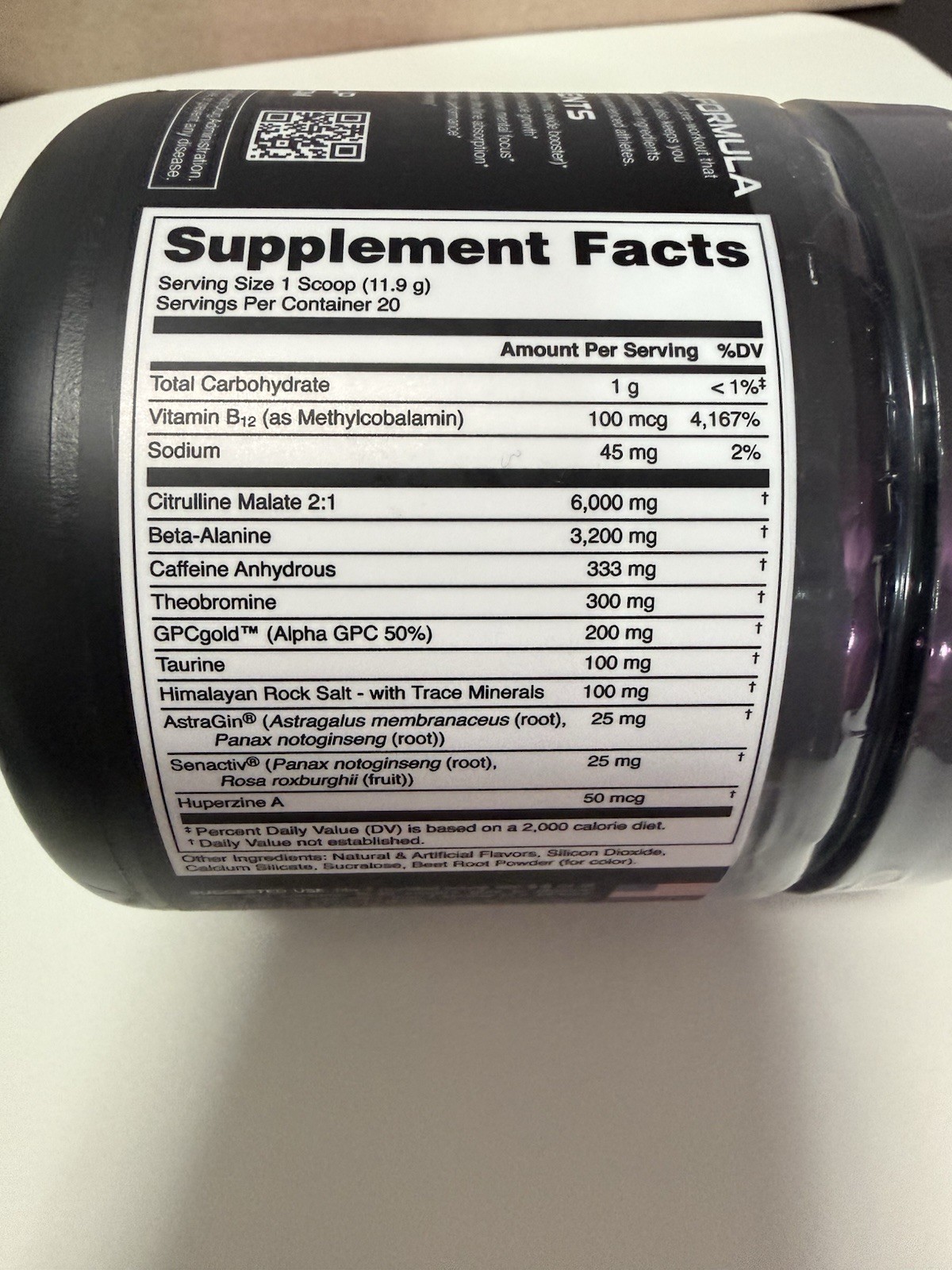 Bucked Up – Woke AF – “CHERRY CANDY” Flavor Nootropic Preworkout – Exp 02/28