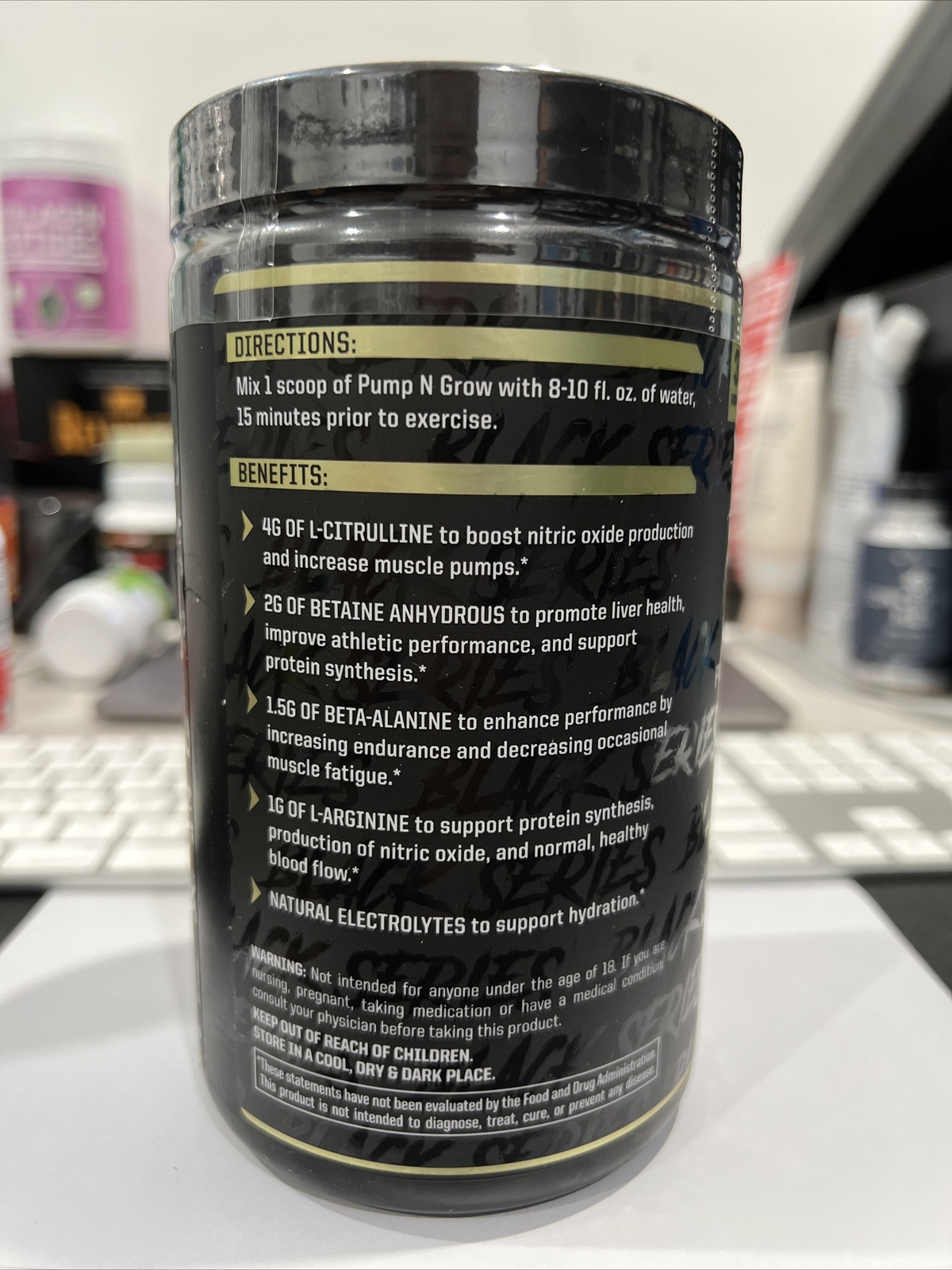 Anabolic Warfare PUMP-N-GROW Non-Stim Pre-Workout 30SRV Redcon1 Big Noise New