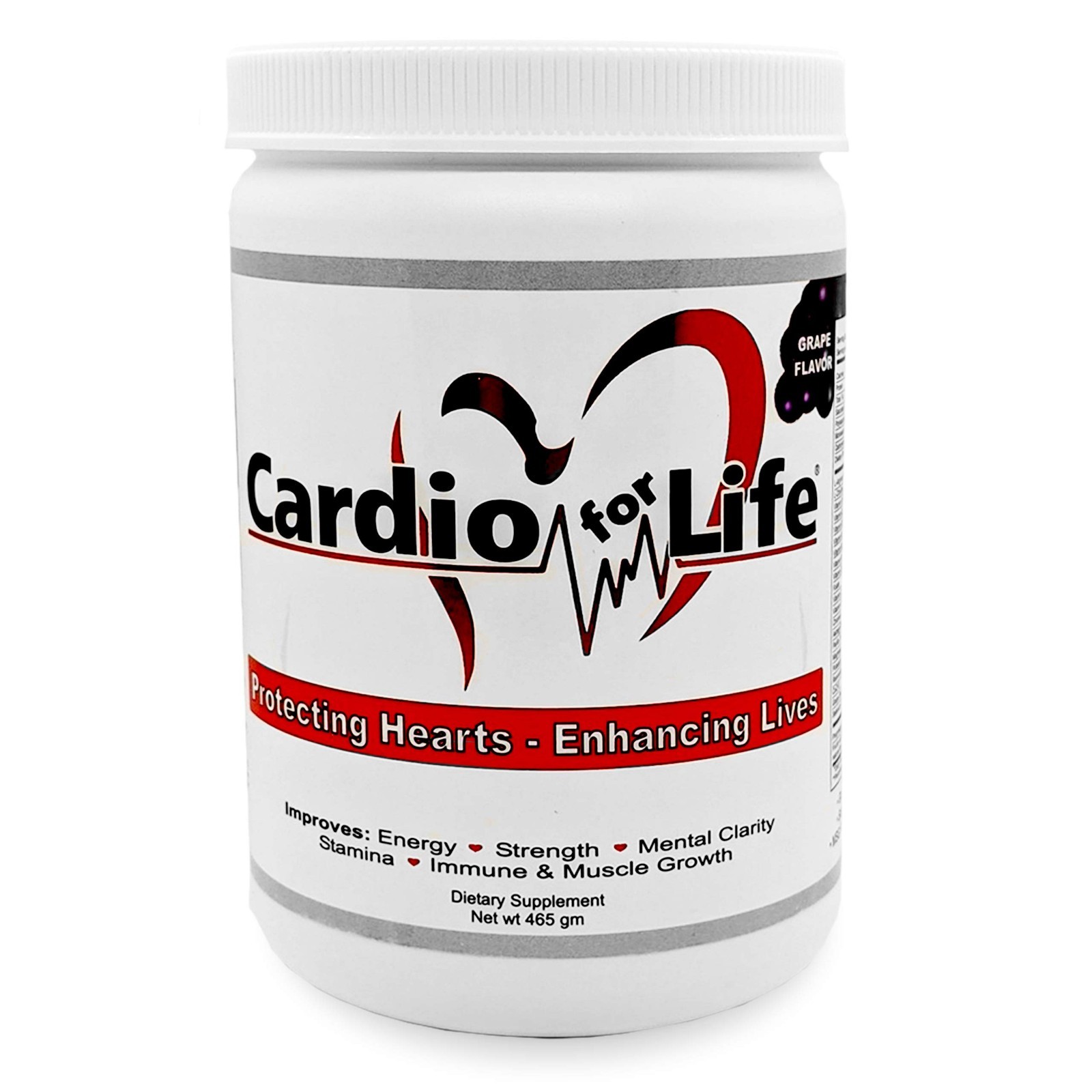 16 oz. Grape Flavor Cardio Powder with AstraGin – Heart Health Supplement