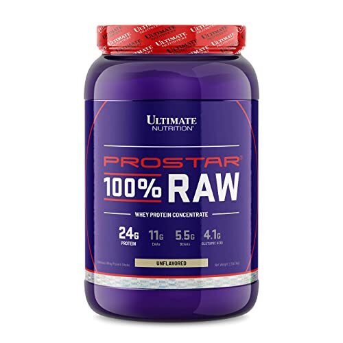 RAW Whey Protein Concentrate Powder – 24 gm of Protein 2.2 lbs, Unflavored