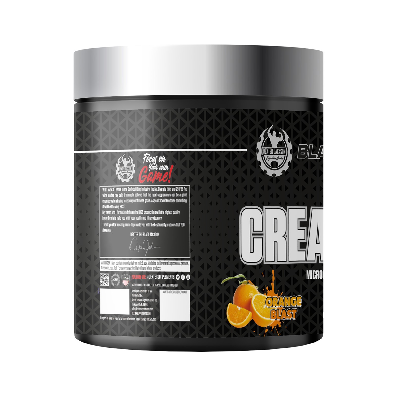 Dexter Jackson Black Series, Micronized Creatine HCL 1500 MG 150 Servings